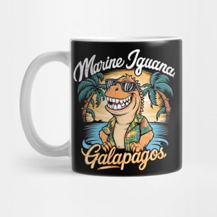 Galapagos marine iguana. Iguanas. Lizards lovers Mug